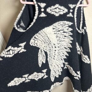 Ryan Michael Black and Ivory Sweater - Made In Italy - NWT